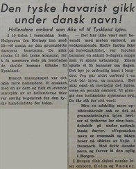 1939.09.08 - Stavangeren S02 - Artikkel 3 av 3 - Den Tyske havaristen gikk under dansk navn